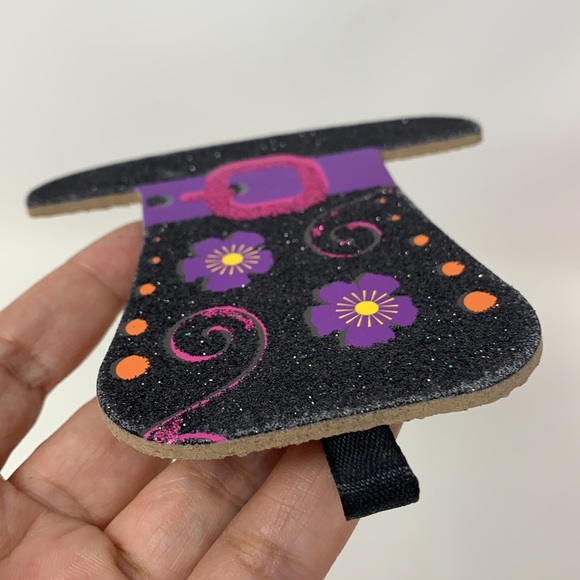 3.5” hat 🎩 Halloween ornament decoration glittery - Picture 10 of 14